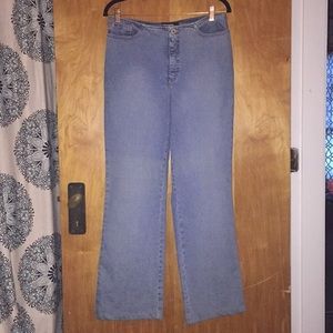 Cambio Light Wash Wide Leg Jeans Size 42